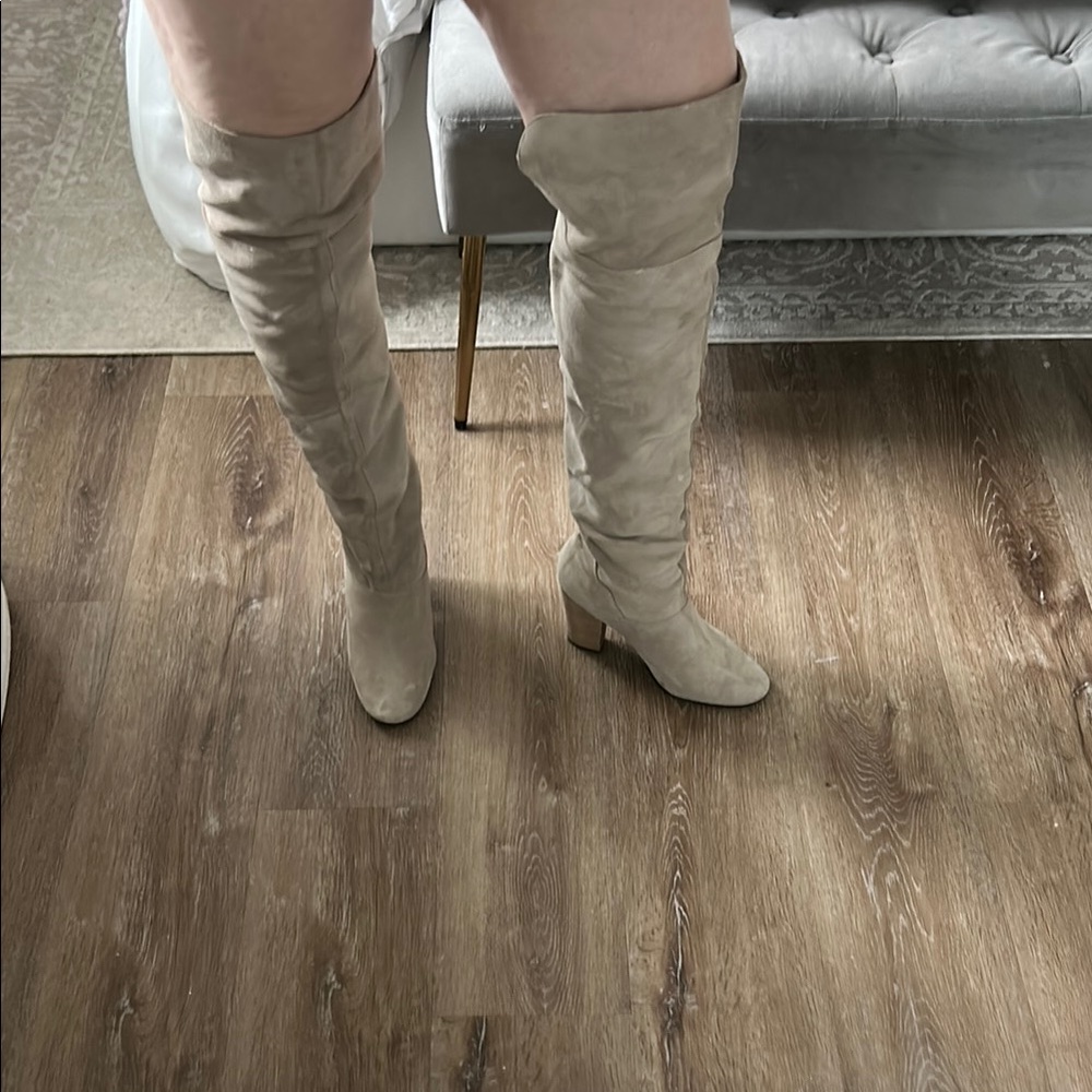 Women's Tan Over-the-Knee Boots